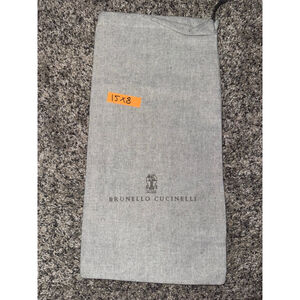 Brunello Cucinelli Grey Black One Size Storage Dust Bag​